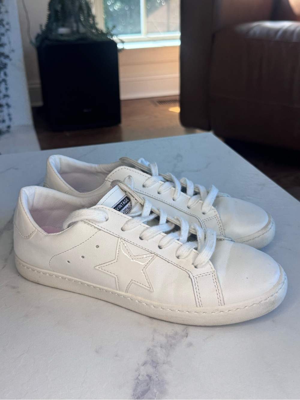 Vintage Havana Sneakers White star VH Woman’s Tennis shoes looks GG size 8.5 - Picture 2 of 6